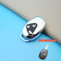 卍✸ High Quality 3 Button Candy Bar TPU Car Key Case For Renault Clio Scenic Megane Duster Sandero Captur Key Cover Accessories