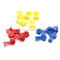 【CW】 300PCS Quick Splice Lock Wire Terminals Connector Assortment Electrical Crimp Red Blue Yellow Assortment Kit