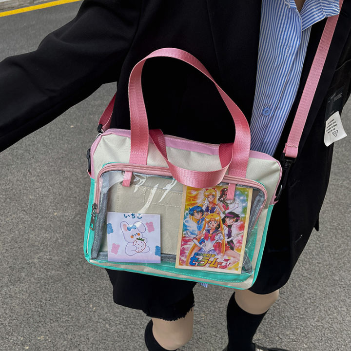 ร้อนสไตล์ญี่ปุ่น-kawaii-itabag-ผู้หญิงใส-c-rossbody-กระเป๋าโรงเรียนมัธยมสาว-jk-เครื่องแบบกระเป๋ากระเป๋าและกระเป๋าถือ-ita-กระเป๋า-b-olso