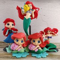 7Style 6-22Cm Anime Princess The Little Mermaid Ariel PVC Action Figures Model Car Cake Decorations Dolls Toys Kids Gifts