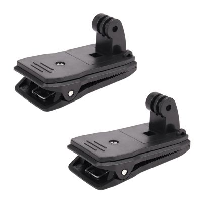 2X PULUZ for Go Pro 360 Degree Backpack Quick Release Hat Clip Fast Clamp Mount for GoPro HERO5 HERO4 Session HERO 5 4