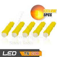 65Infinite (แพ๊ค 10 COB LED T5 สีส้ม วอร์มไวท์) 10 x T5 74 2721 37 1SMD LED มาตรวัดความเร็ว ไฟเรือนไมล์ ไฟปุ่มกด ไฟสวิทช์ Speedometer Instrument Gauge Cluster Dash Light Bulbs สี ส้ม เหลือง วอร์มไวท์ (Orage, Yellow, Warm White)