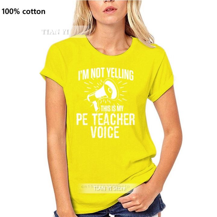 เสื้อยืดผู้ชาย-my-pe-teacher-voice-women-t-shirt