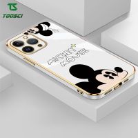 6D มิกกี้น่ารักสุดหรูดิสนีย์เคลือบเคสโทรศัพท์ HP ผิวเรียบ TPU เคสสำหรับ Realme C11 C12 C15 C17 Realme C2 C20 C21 C51 C21Y C25 C25Y Realme C3 C30S C31 C33 Realme C53 C55 Realme