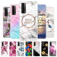 ▦✤☇ For Huawei P Smart 2021 Case Cover Soft Silicone Back Cover for Huawei Psmart 2020 Clear TPU Phone Case for Huawei P Smart 2019