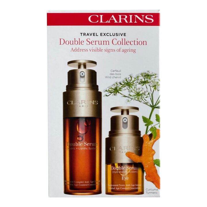 [VALUE DUO SET] Clarins Double Serum Face & Eyes Collection Set (50ml + 20ml) Lazada PH