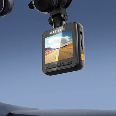 กล้องติดรถยนต์สำหรับกล้องติดรถยนต์เซนเซอร์อัตโนมัติ4K กล้องติดรถยนต์เครื่องบันทึกวีดีโอกล้องสำหรับรถยนต์สีดำหน้าจอ Box2นิ้ว2160P USB Wifi GPS จอดรถ