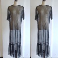 Imcute y Women Mesh Sheer Dots Maxi Dress Beach Tulle