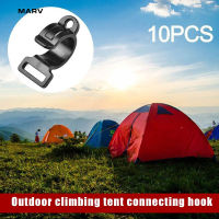 MARV 10 Pcs Tent Hook C-Shaped Durable Rod Clamp Tarp Clips Lock Awning Clamp Pole Lighting Hook Camping Accessory