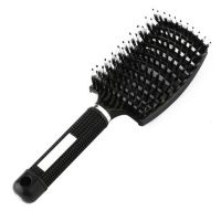 Girls Hair Scalp Massage Comb Hairbrush Bristle Nylon Women Wet Curly Detangle Hair Brush for Salon Hairdressing Styling Tools