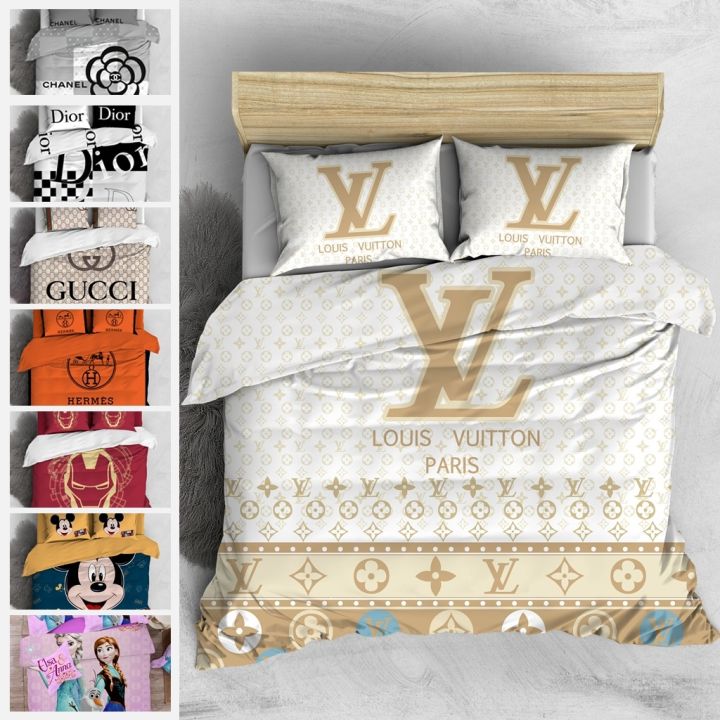 LV Print Duvet Comforter - Queen Size