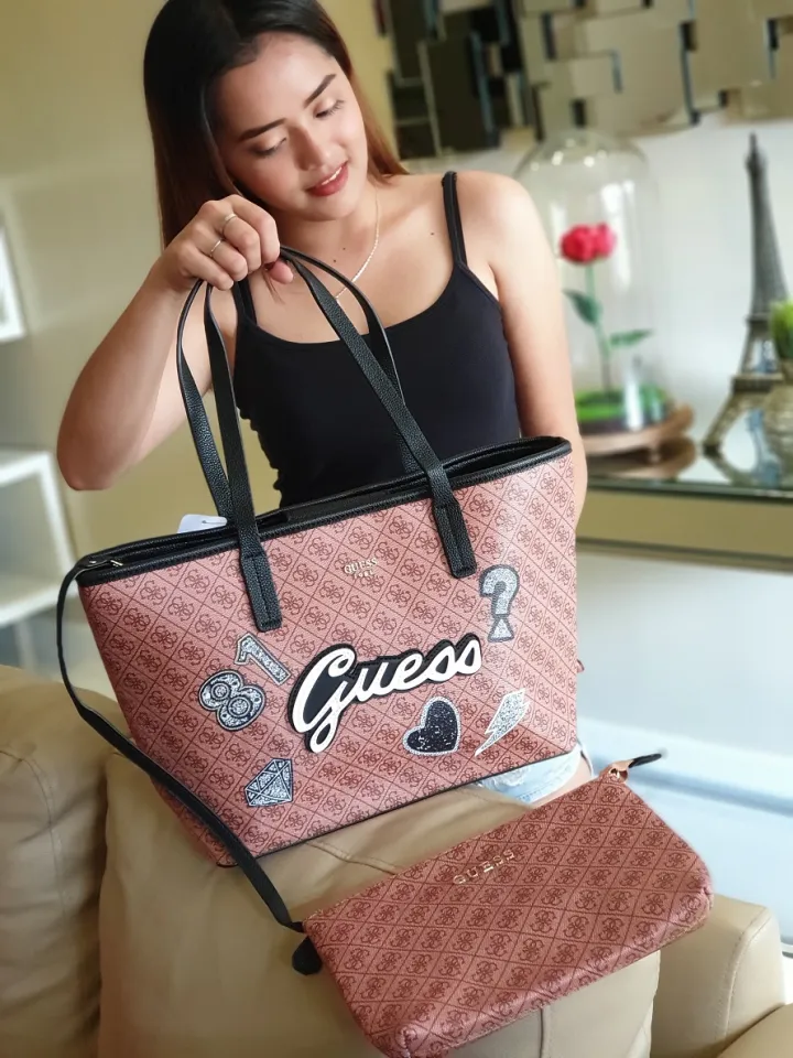 Guess Vikky Large Tote in Black