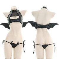 Sexy Demon Costumes For Women Adult Devil Cow Cosplay Lingerie Black Maid Outfit Roleplay Halloween Outfits Ddlg Sexual Clothes