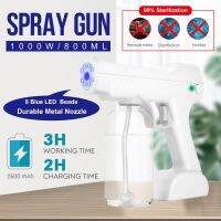 USB charging 2600mAh Portable Wireless Sprayer Machine Blue Light Nano Steam Sprayer Atomizing Sprayer 800ml