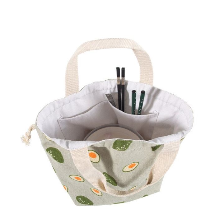 1pc-eco-avocado-pattern-drawstring-linen-bento-lunch-box-tote-bag-food-storage-package