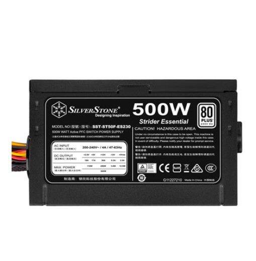 power-supply-อุปกรณ์จ่ายไฟ-silverstone-essential-500w-80-plus-sst-st50f-es230