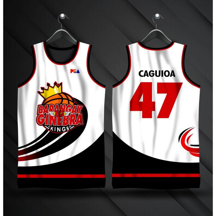 BARANGAY GINEBRA KINGS PBA JERSEY MARK CAGUIOA #47 | FULL SUBLIMATION ...