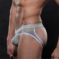 【YF】✸  Brand Mesh Jockstrap Men Thong Backless Jock G String Underpants Slips Erotic Male Panties