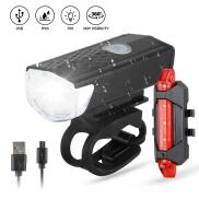 Bike Bicycle Light USB LED Rechargeable Set MTB Road Bike Front Back