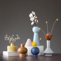 Scandinavian Morandi ceramic vase tabletop Art Flower Arrangement Dry Flower vases Fashion Wedding Home Decoration Accessories