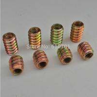 20PCS M6x15mm Female Male E-Nut Wood Insert Nut Dowel Screw Fixing for Furniture Legs and Bun Feet