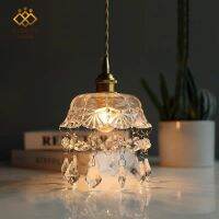 [COD] Glass Bedside Small Chandelier Balcony Aisle Entrance Corridor