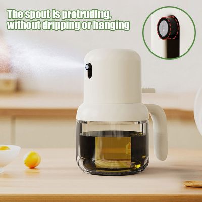 ﹍❡✲ 180ml Push Type Oil Spray Bottle Kitchen Cooking Olive Oil Glass Dispenser Camping Picnic BBQ Baking Spray Oil Bottle Containers