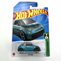 2023-144 Hot Wheels Cars FIAT 500E 164โลหะ Die-Cast Model Collection ของเล่นยานพาหนะ