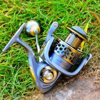 ZZOOI Fishing Reels Waterproof Fishing Reel Anti Slip Metal Wire Cup Double Shaft Bearing Spinning Reel for Sea Fishing