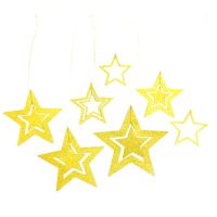 Hollow Star Paper Garlands Banner Hanging for Wedding Christmas Decorations Kids Birthday Party Supplies