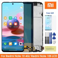 หน้าจอ AMOLED สุดๆสำหรับ Xiaomi Redmi Note จอแสดงผล LCD 10 M2101K7AI พร้อมแผงดิจิไทเซอร์หน้าจอสัมผัสสำหรับ Note10s Redmi Note 10S