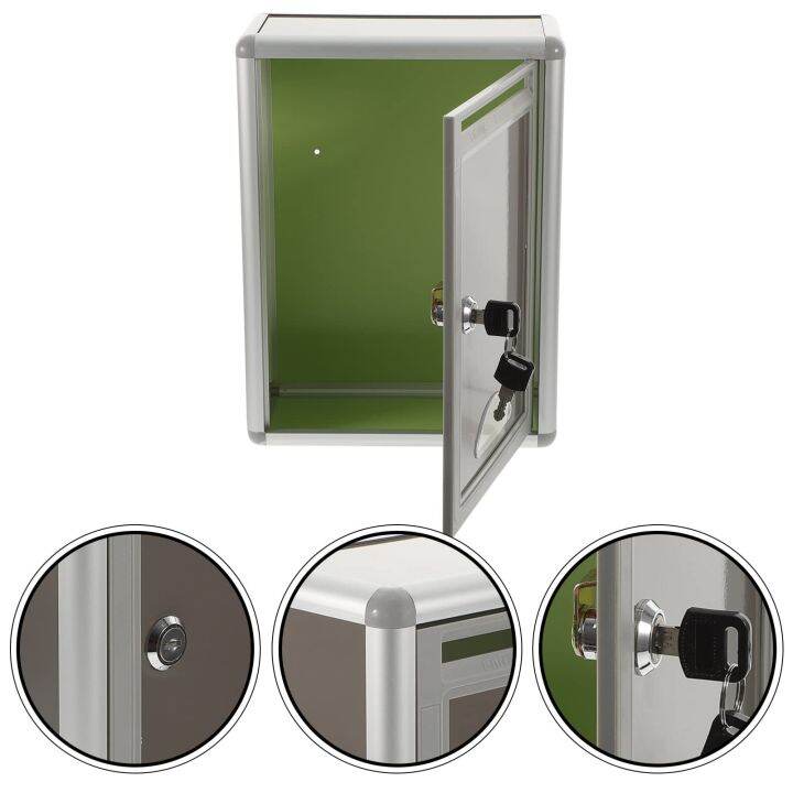 กล่องจดหมายที่ล็อคได้-อลูมิเนียมอัลลอยด์โพสต์กล่อง-wall-mount-mail-เหล็กผู้ถือจดหมายการจัดเก็บการรักษาความปลอดภัยกลางแจ้งล็อคกล่องจดหมายบ้านระเบียงสวน-decor
