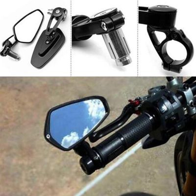Universal Motorcycle Rear View Mirrors E-mark For 78" Handlebar End Mirror For MT07 MT09 R1 R3 S1000 FZ8 R1200GS GSXR 650 Z750