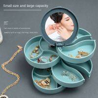 ⚠️BEST!!⚠️Premium Miniature Jewellery Multi-Layer Rotate Storage Box Jewelry Container Bekas Kerongsang barang kemas หมุนหลายชั้นกล่องเครื่องประดับต่างหูกล่องเก็บเครื่องประดับต่างหูสร้อยคอเครื่องประดับกล่องกันฝุ่นขนาดเล็กที่ละเอียดอ่อน