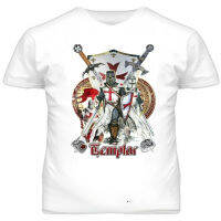 JHPKJKnights TShirt Teutonic Crusaders St Georges Day Cross สวดมนต์ Non Nobis ผู้ชาย100 ผ้าฝ้ายเสื้อลำลองหลวม S-3XL