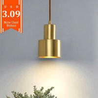 Golden Pendant Light Led for Home Decor Over Dinning Table Bedside Reading Lamp Restaurant Bar ss Finish Hanging Lampe