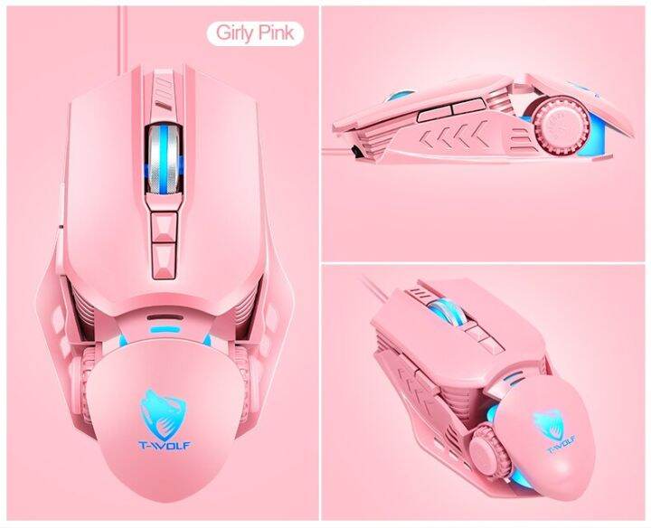 T-Wolf G530 Robocop USB Wired With Colorful Luminous Gaming Mouse ...