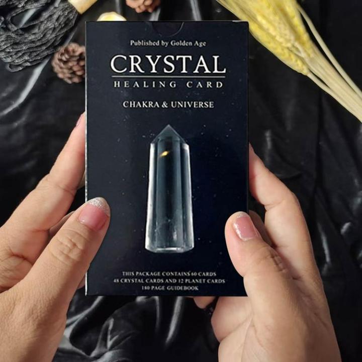 planet-crystal-energy-wizard-tarot-60pcs-pocket-size-12x7cm-oracle-cards-wiccan-supplies-english-version-for-party-games-efficient