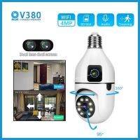 V380โปร IP 360 ° กล้องวงจรปิดระบบไวไฟกล้องเลนส์คู่ที่บ้าน4MP HD สองทางพูดคุยจอดูแลเด็กกล้องวงจรปิดการมองเห็นได้ในเวลากลางคืน