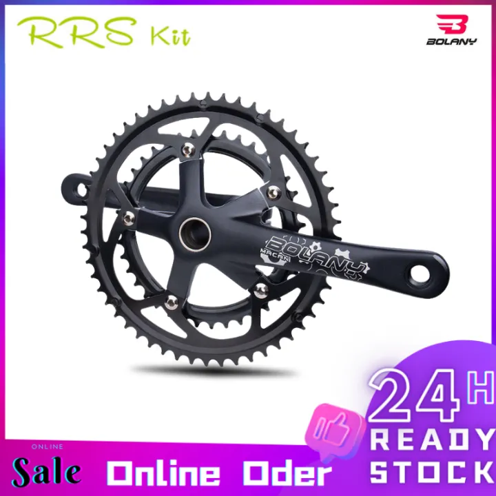 Bolany Bicycle Crankset Road Cranks 130BCD Cranckset Chainring Bike
