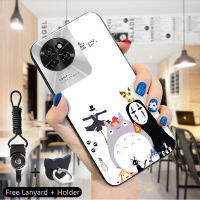 เคส PMP สำหรับ Tecno Camon 20 Camon 20 Pro Itel S23 (แหวนใส่นิ้ว + สายคล้อง) การ์ตูนน่ารัก Miyazaki Hayao MY Neightotoro เคสเด็กหญิงเด็กชายซิลิโคนกันกระแทกโทรศัพท์ป้องกัน TPU ฝาหลัง