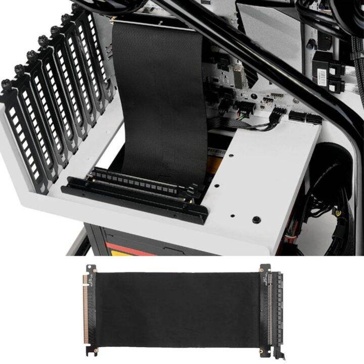 2023ใหม่3-0-pcie-ความเร็วสูงสุดสายเคเบิล-x16การ์ดจอสายพ่วง-pci-express-อะแดปเตอร์-riser-ป้องกัน-extender-สำหรับตัวถัง-ipc