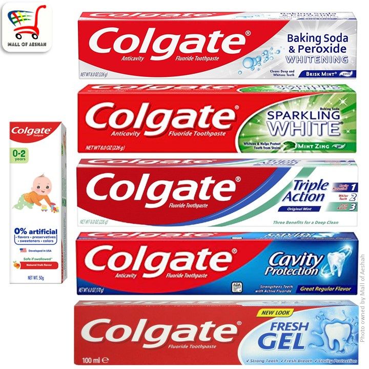 ☁Imported Colgate Toothpaste - Baking Soda Sparkling White Triple ...