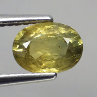 พลอย แซฟไฟร์ บุษราคัม แท้ ธรรมชาติ ( Natural Yellow Sapphire ) 1.43 กะรัต