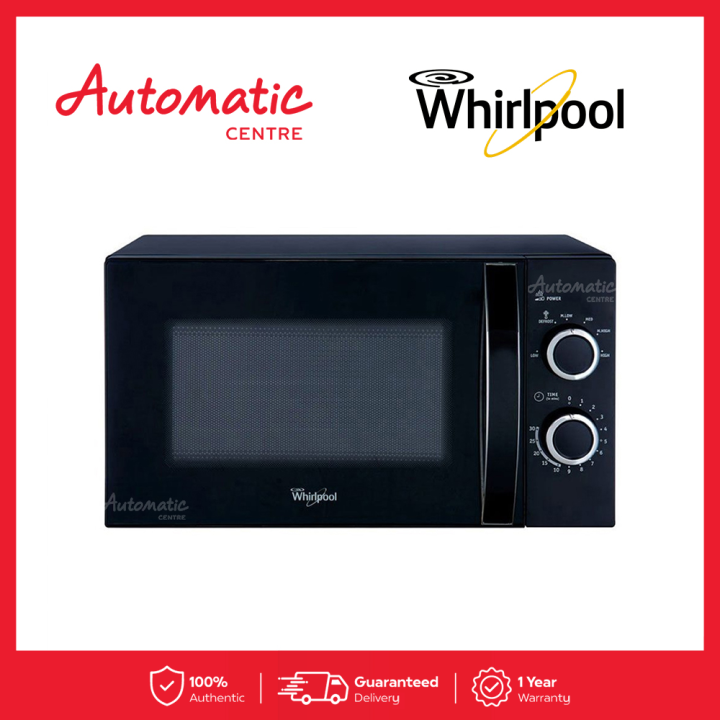 Whirlpool MWX 201 XEB 20L Microwave Mechanical Ctrl 6 Power Levels