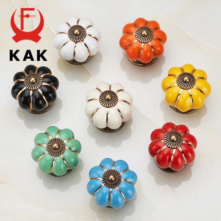 kak-pumpkin-ceramic-handles-40mm-drawer-knobs-cupboard-door-handles-single-hole-cabinet-handles-with-screws-furniture-handles