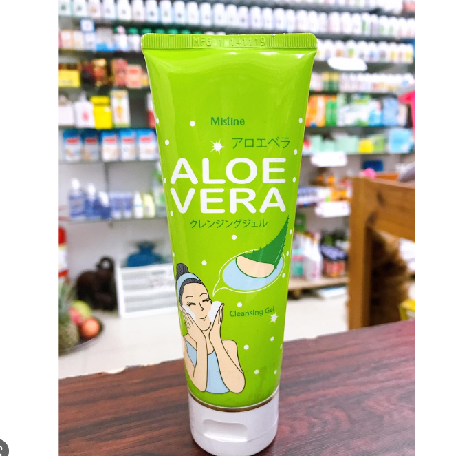 เจลล้างหน้า-ว่านหางจระเข้-สูตรอ่อนโยนต่อผิว-mistine-aloe-vera-cleansing-gel-100-g