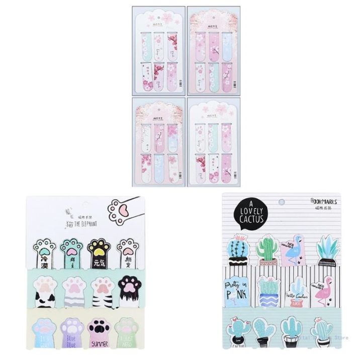 m17f-cherry-blossom-page-clips-waterproof-anti-falling-magnetic-kid-gift-set