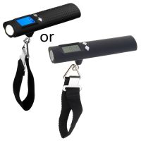 Upgraded Luggage Scale 110 lbs- High- Precision Travel Digital Hanging Scales- 50kg with Hook Flashlight &amp; Power Bank R7UA Luggage Scales