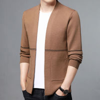 【Available】New Autum Mens Cardigan เสื้อกันหนาวแบรนด์แฟชั่น Slim Fit ถัก Streetwear Casual เสื้อกันหนาวเสื้อสเวตเตอร์ถักเสื้อสเวตเตอร์ถักผู้ชายเสื้อผ้า2022